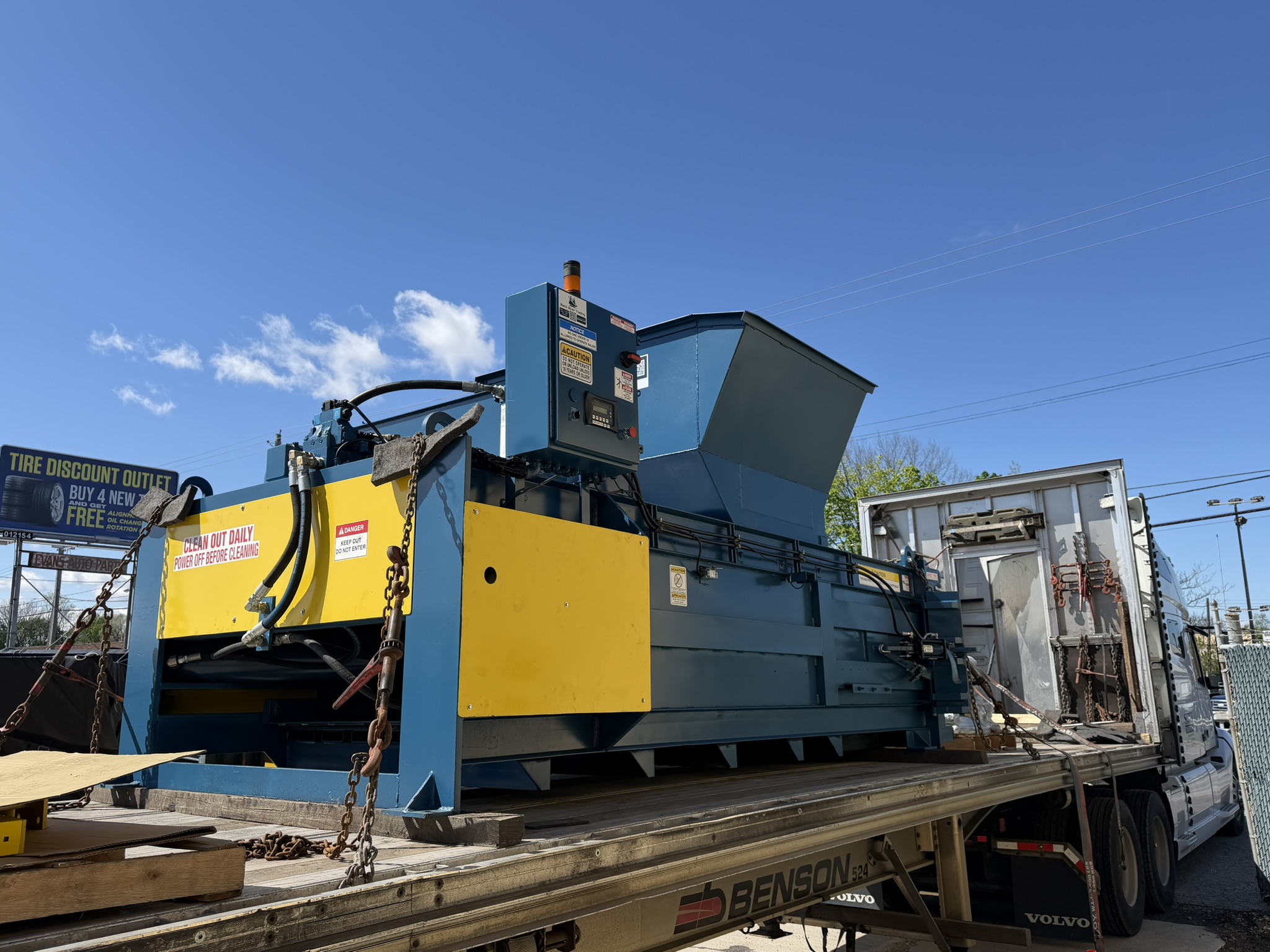 BRT Ships Reconditioned Full-Eject Closed-Door Baler and Box Dumper to Virginia Customer