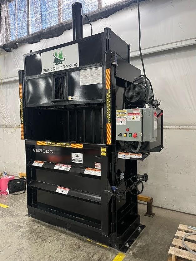 New BACE Vertical Baler Installed by Black River Trading in Central Ohio