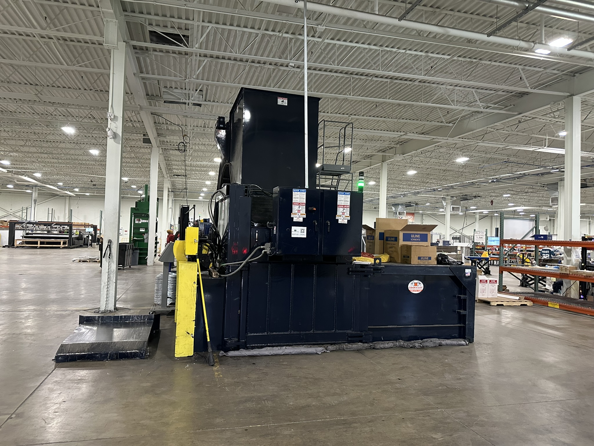 Cram-A-Lot H2R60 Two-Ram Baler for Industrial Recycling
