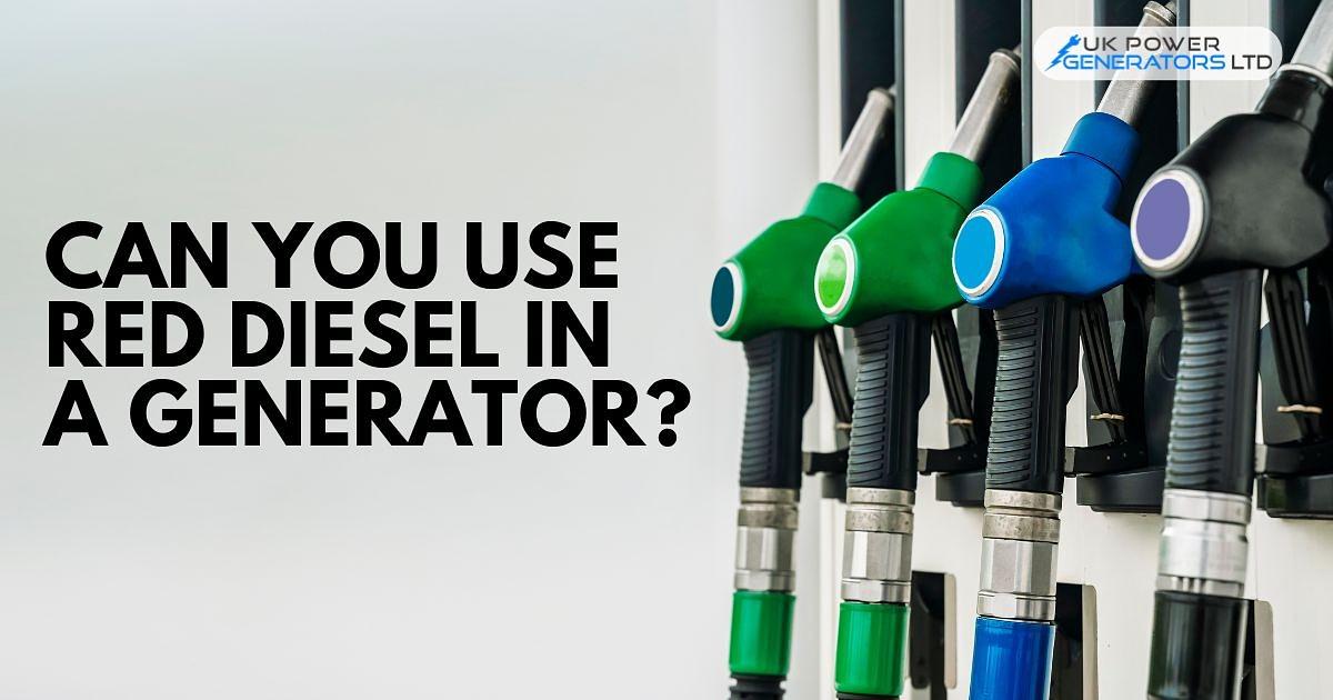 Can You Use Red Diesel in a Generator? Legal Use and Benefits