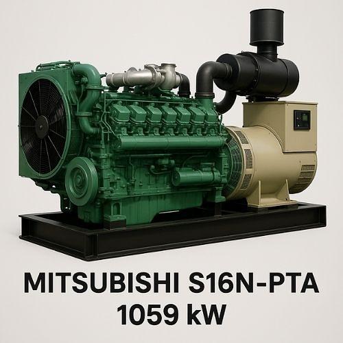 Mitsubishi S16N – PTA Diesel Generator 1059 kW with Low Running Hours: A Complete Guide