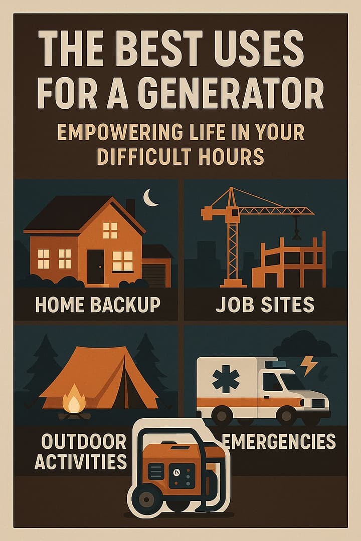 The Best Uses For A Generator: Empowering Life in Your Difficult Hours