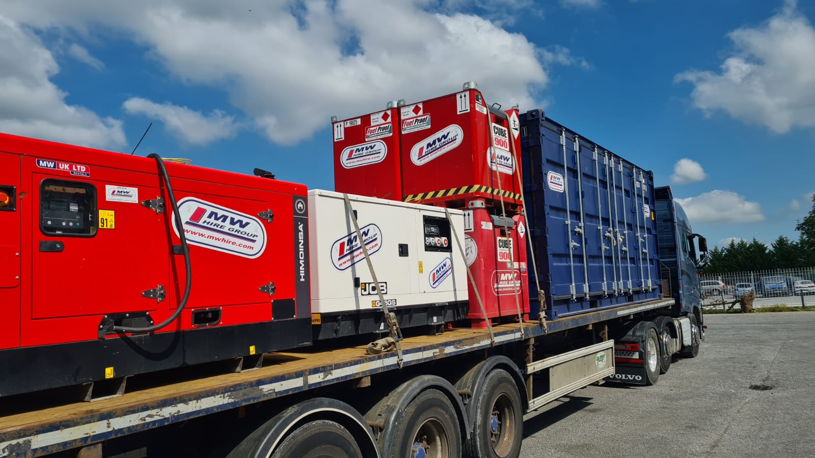 Big Load on its way out to a rental project in Scotland 
