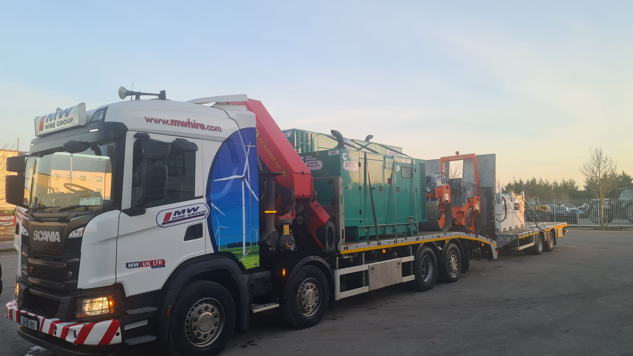 Cummins C220D5, Cummins C110D5, 2x Western 10TCC(G) Fuel Tank and a Hamm HD13 Roller SOLD .... heading to seperate construction companies in Kildare and Wicklow