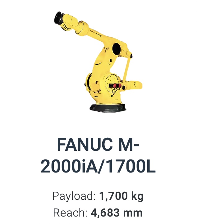 Fanuc M-2000iA/1700L Data Sheet M-Series robot