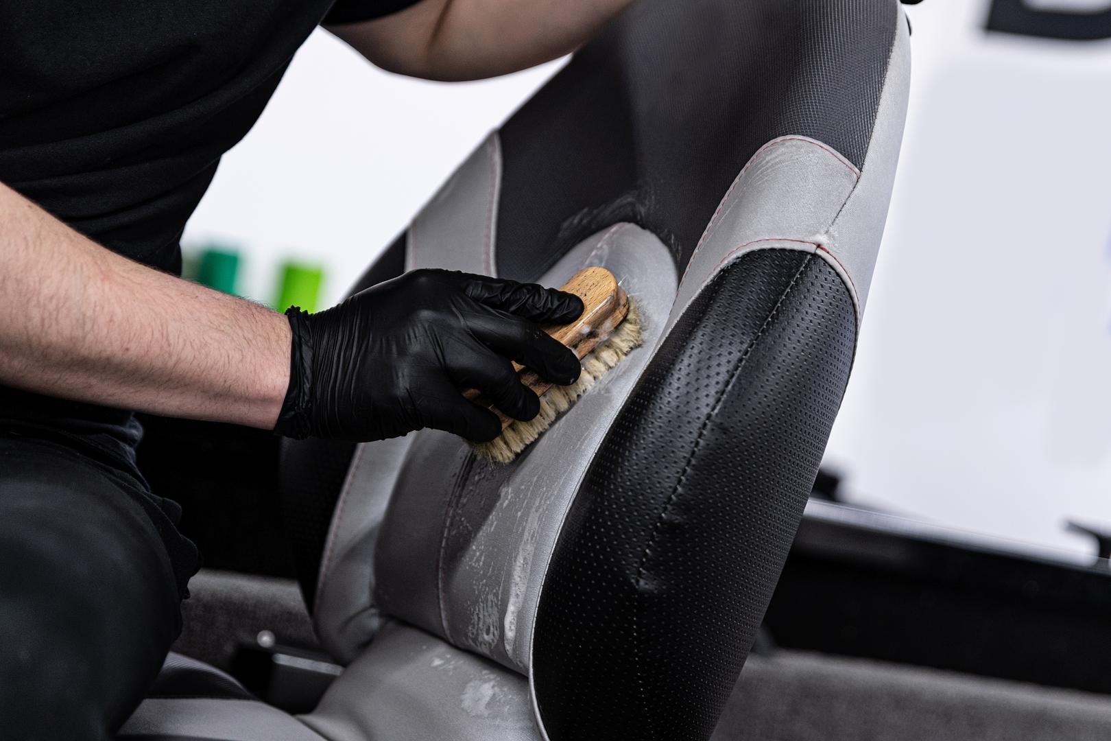 Boat or RV being detailed at Mattas Marine and RV
