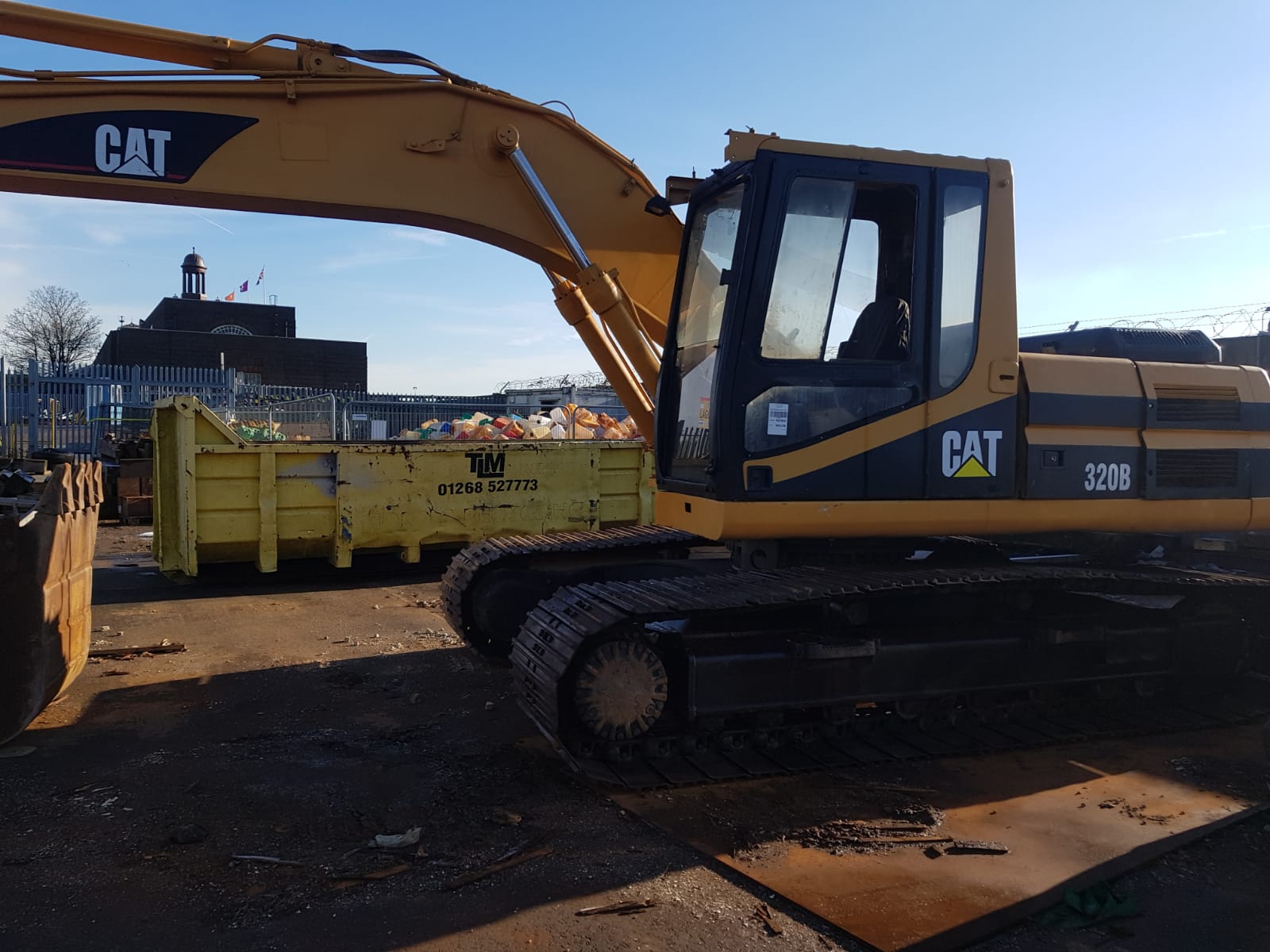 Grimaldi RoRo shipping of Caterpillar 320B excavator from Tilbury Docks to Lagos - Nigeria.