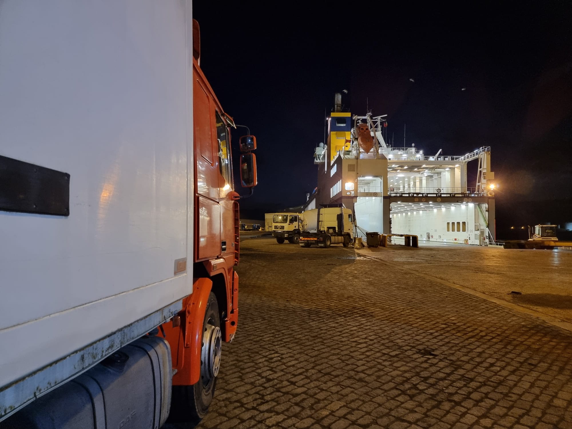 In the port. Shipping to Lagos - Nigeria via Antwerp - Belgium.