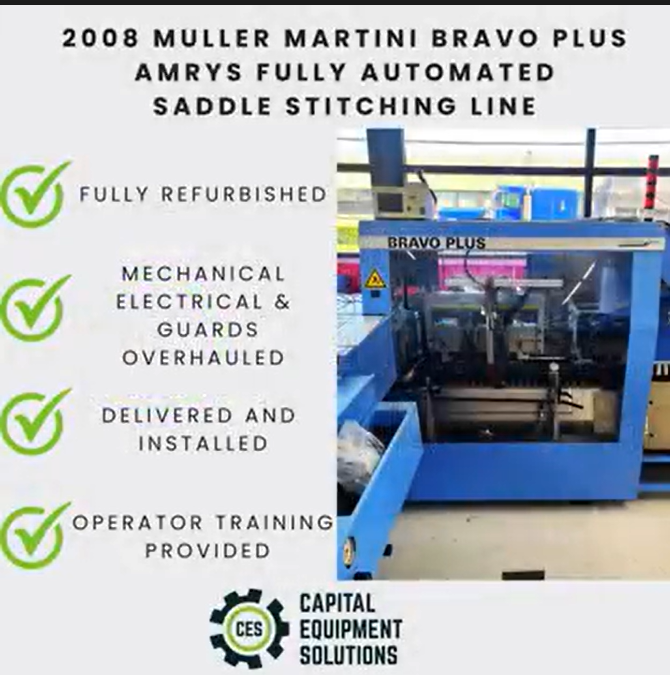 Expertise in Action: Reconditioning a 2008 Muller Martini Bravo Plus Amrys