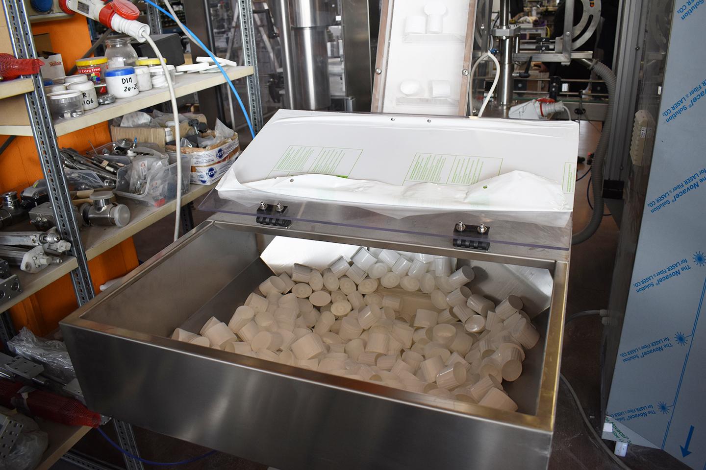 Linea di miscelazione, riempimento e tappatura per polveri