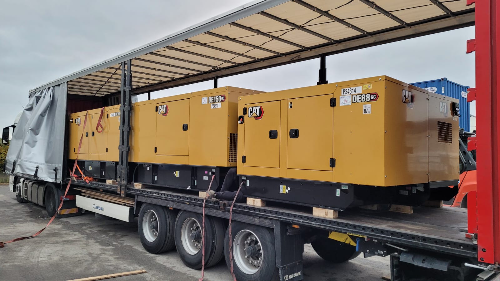 Load of CAT Generators heading to a customer in Europe 