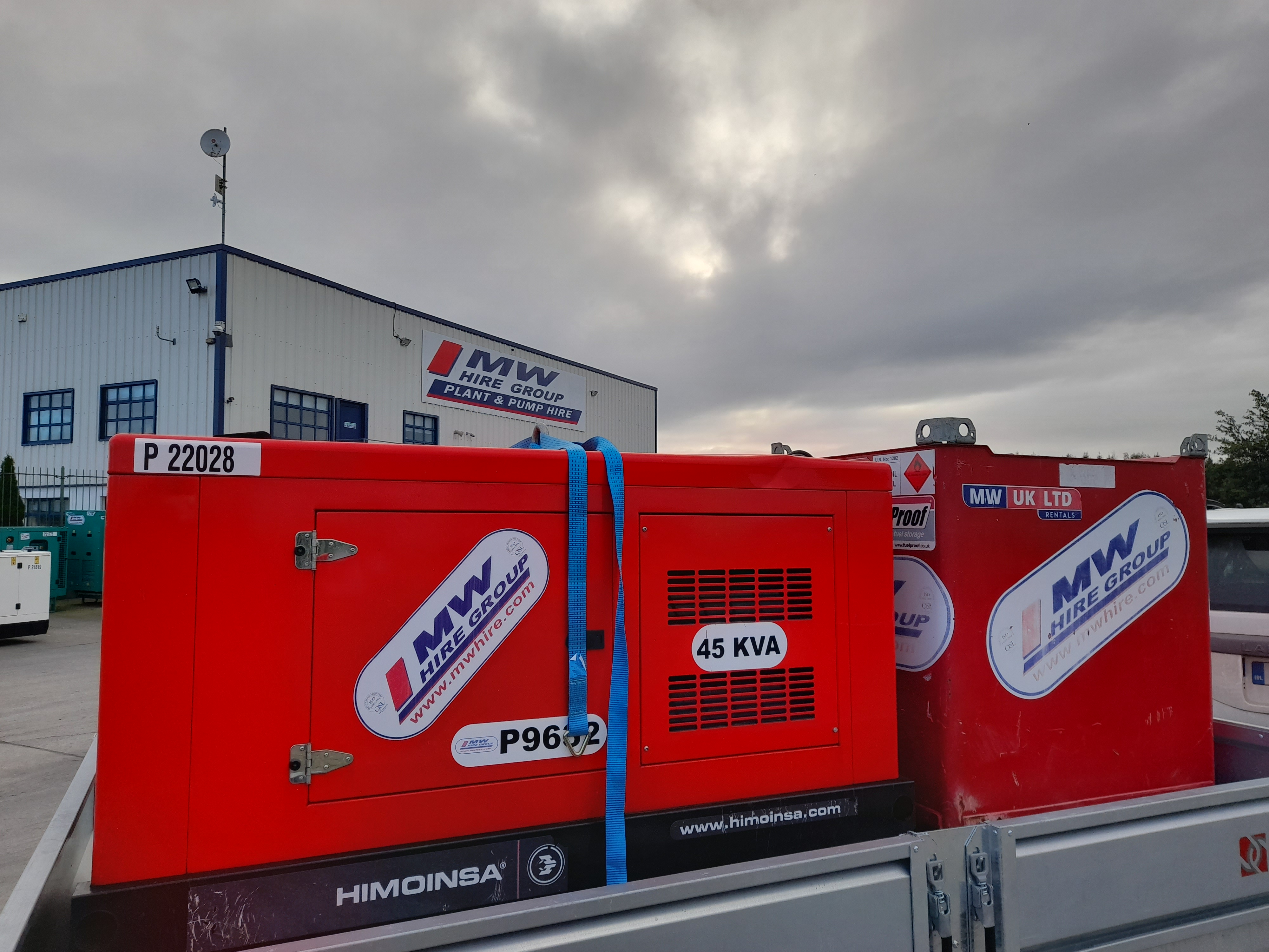 Ex Rental 45KVA Himoinsa Generator and a used 900L Fuel Proof Bowser SOLD... Customer Collecting 