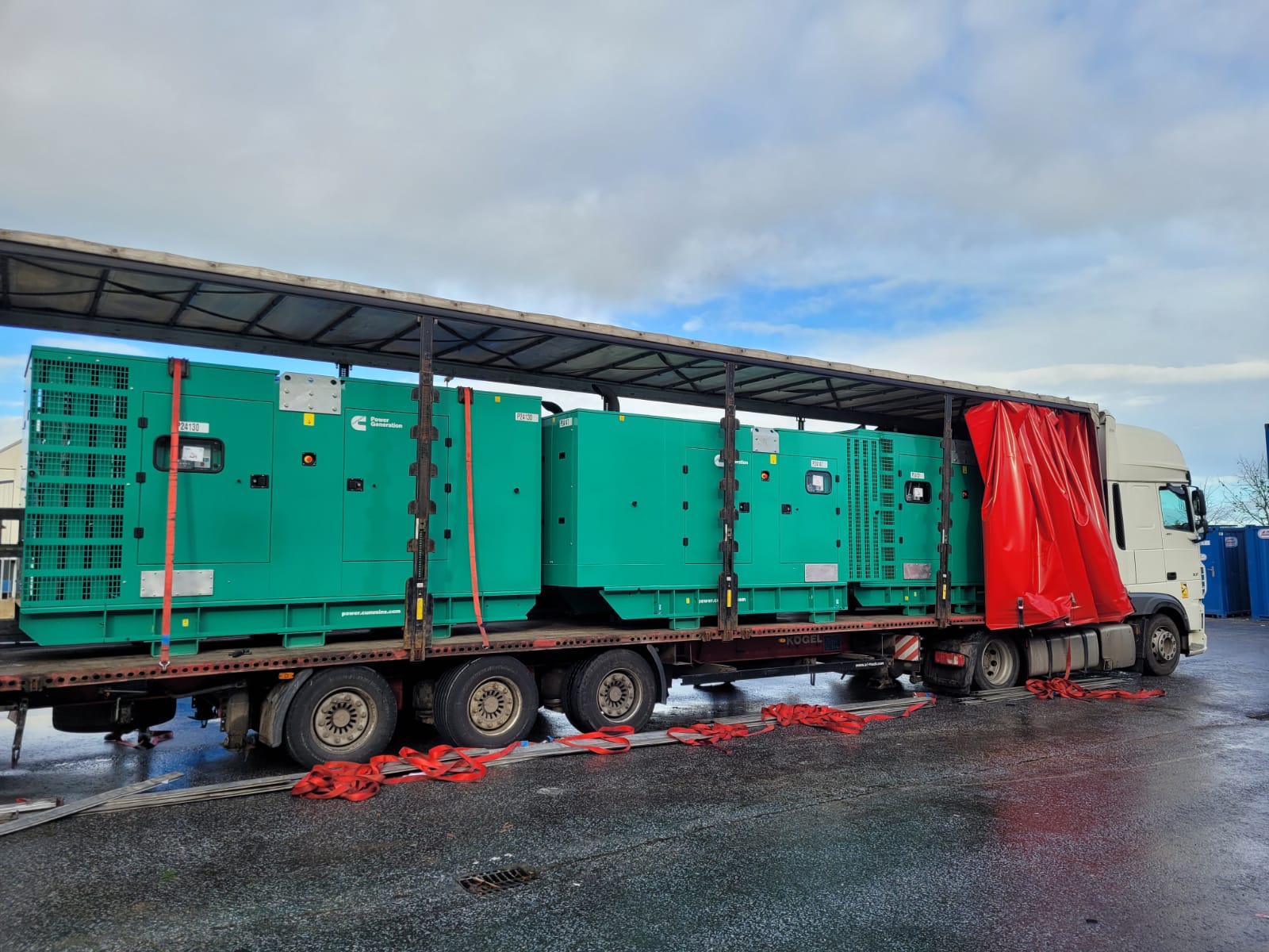 Full Load of Cummins Genrerators heading for Europe 