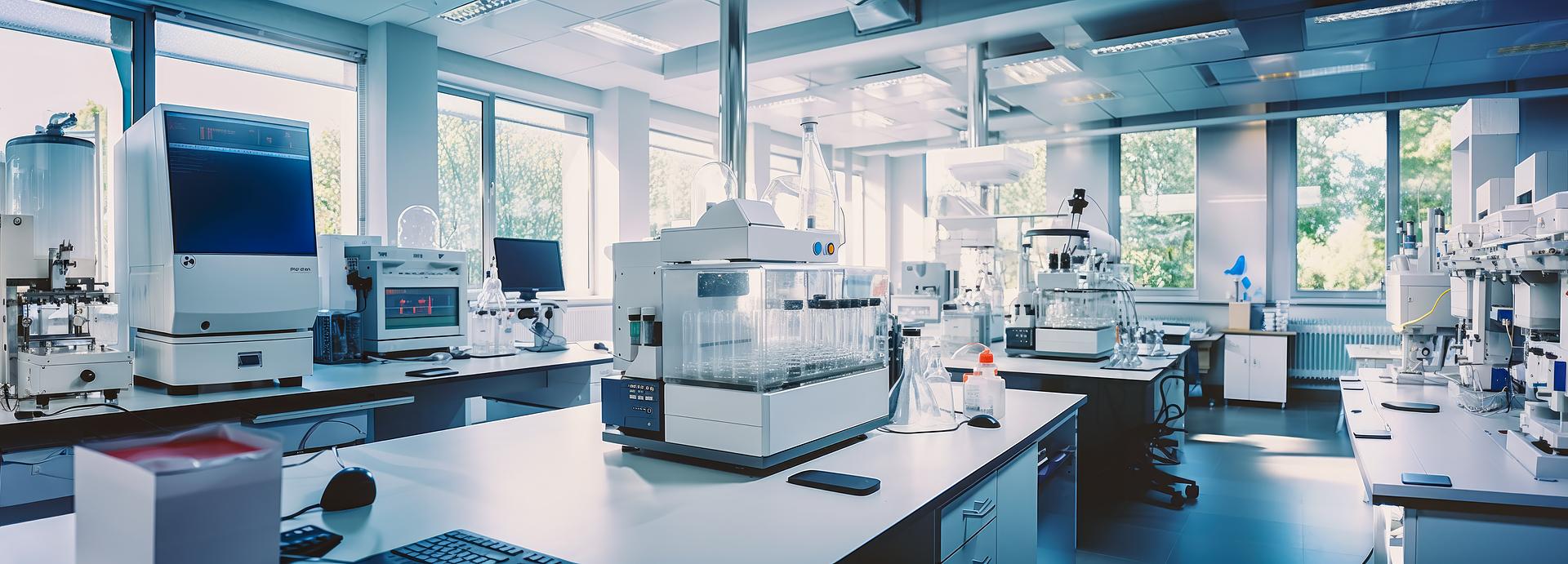 Laboratory technician refurbishing equipment
