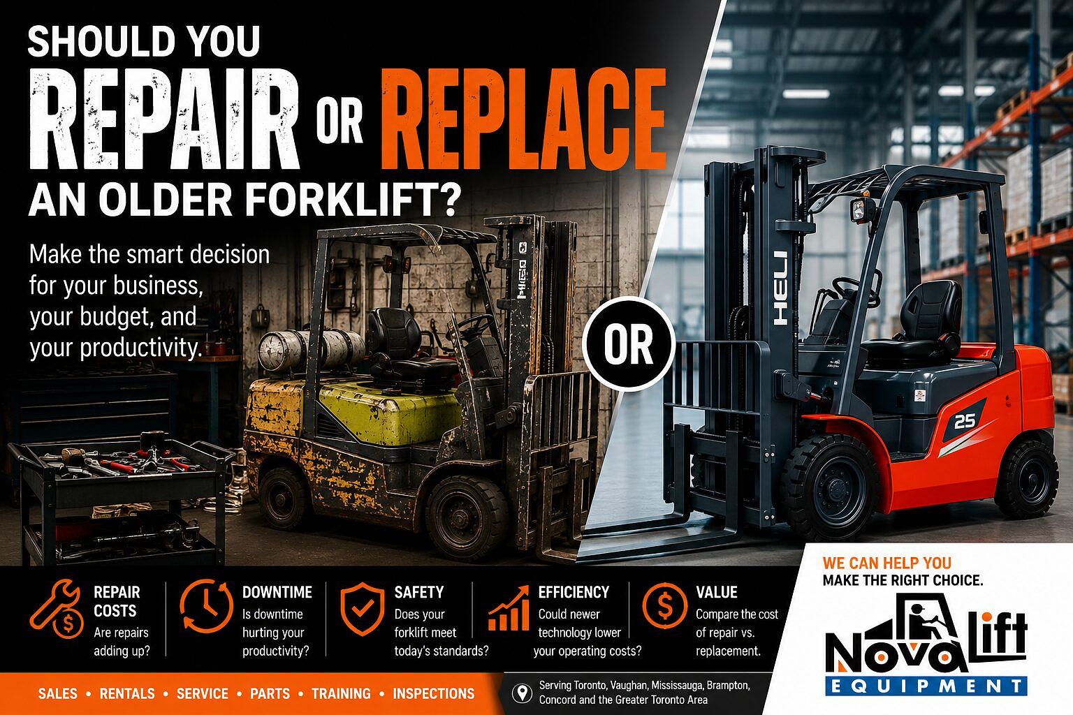 Should You Repair or Replace an Older Forklift?