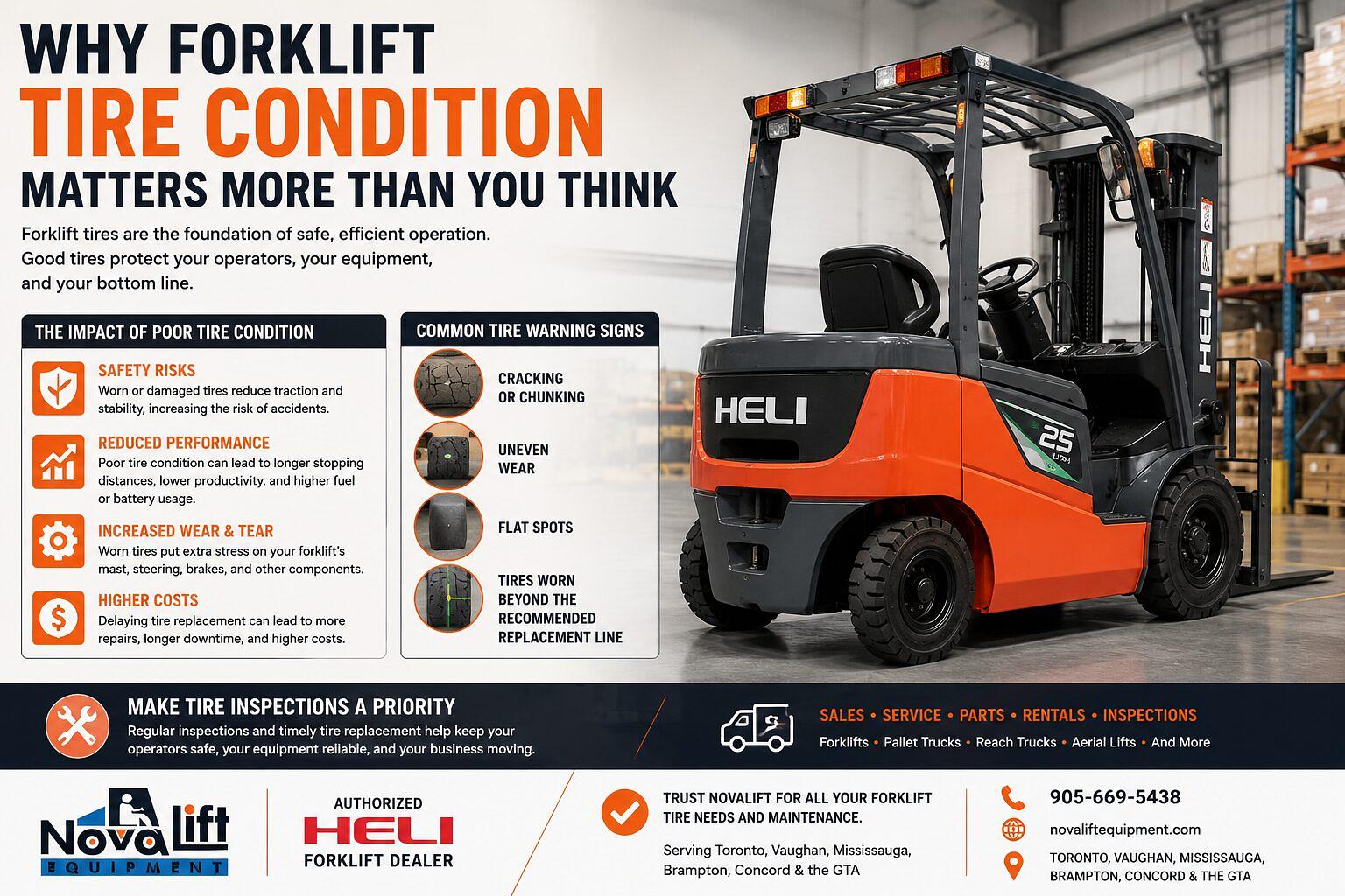 Why Forklift Tire Condition Matters More Than You Think