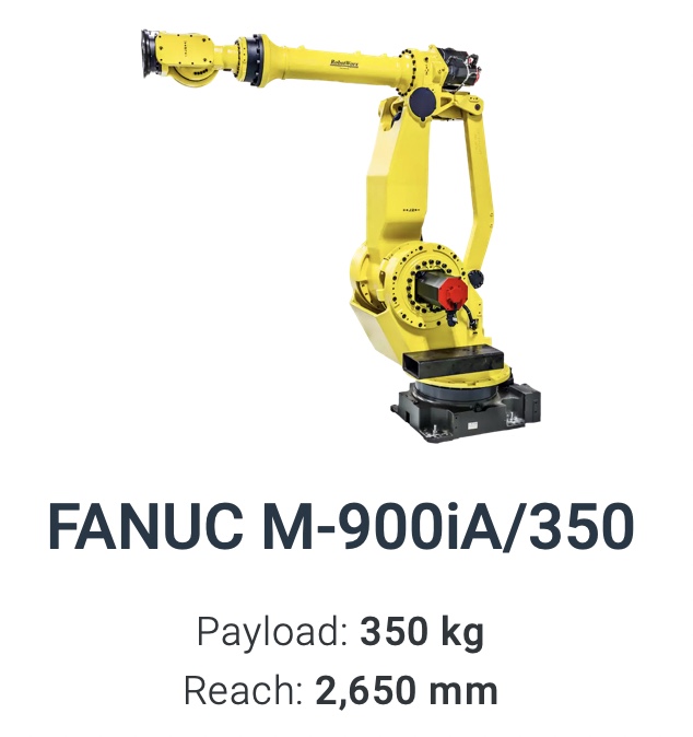 Fanuc M-900iA/350 Data Sheet M series