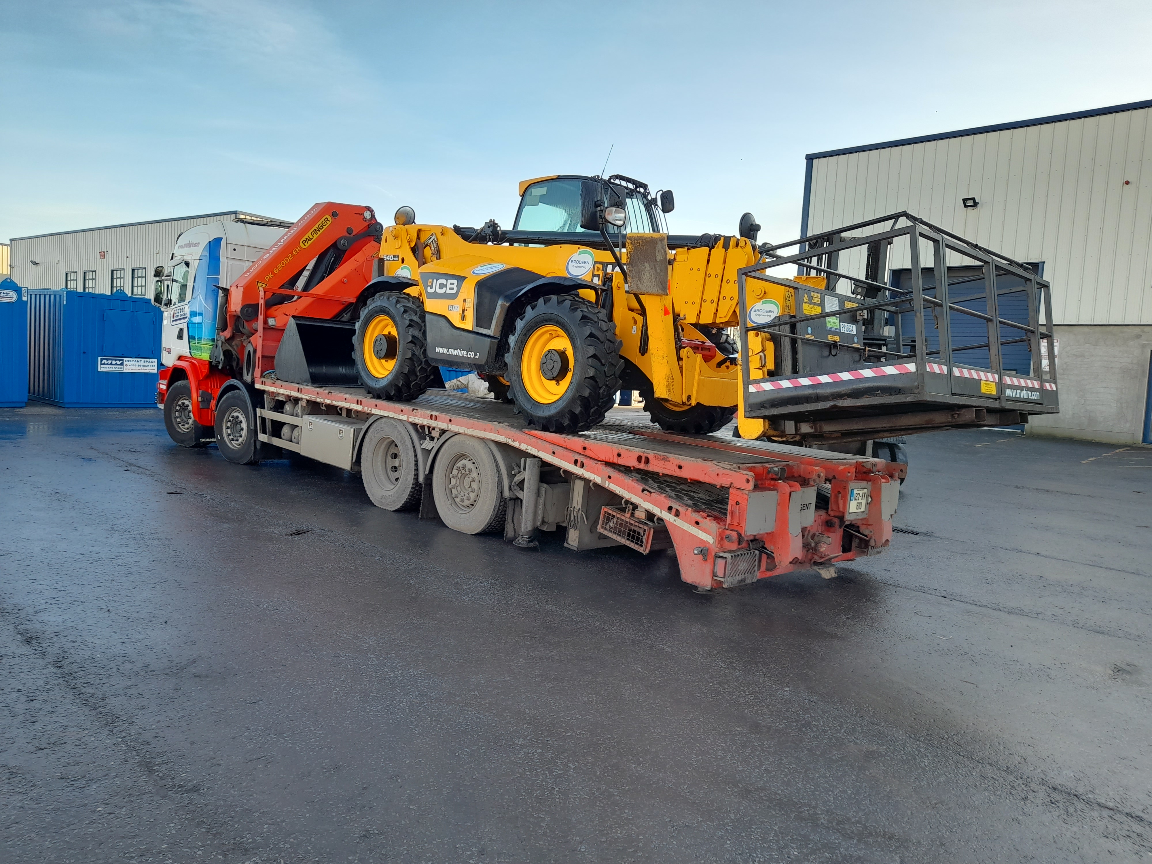 JCB 540-170 C/W Remote Basket SOLD..... being delivered to site in Co. Meath 