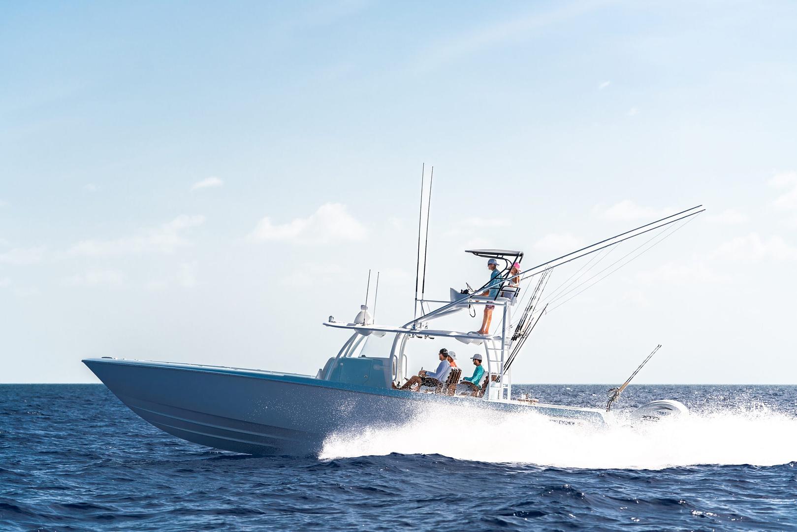 Luxury yacht on the water