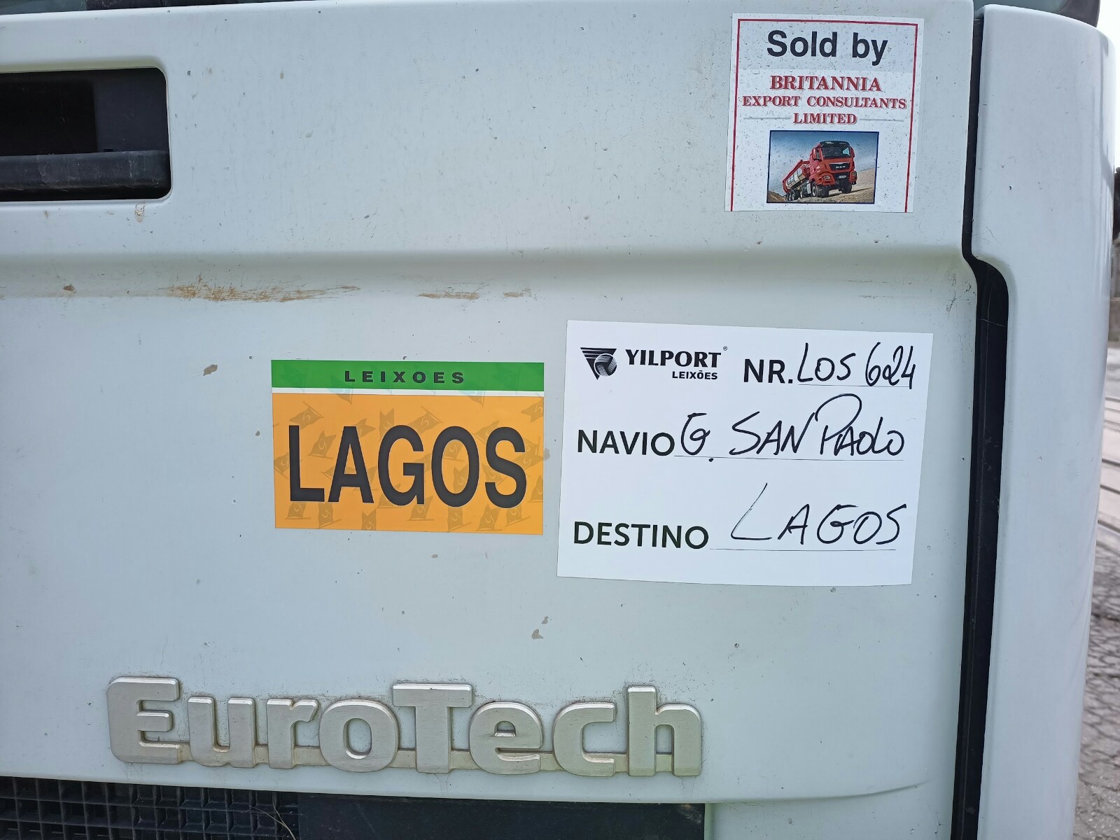 Grimaldi shipping from Portugal to Lagos - Nigeria.