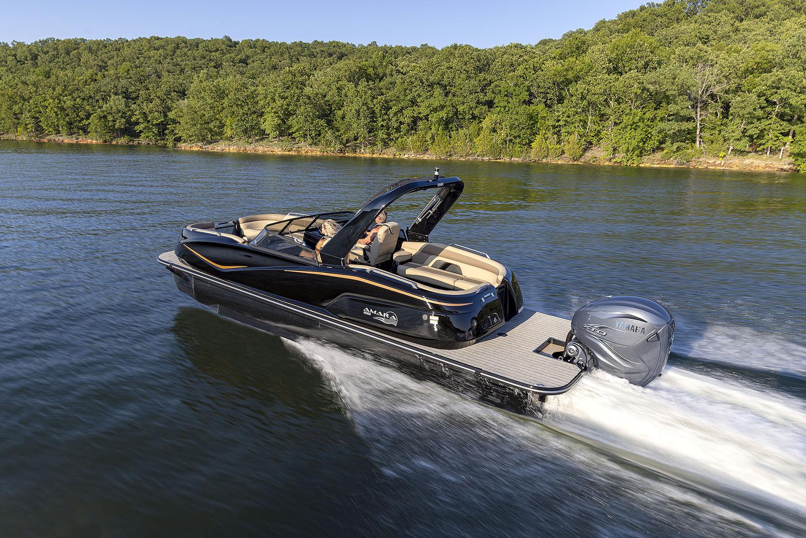 Pontoon on the water