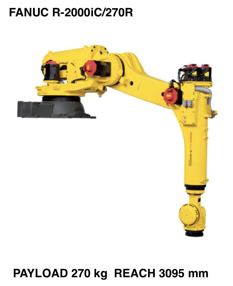 FANUC R-2000iC/270R R SERIES ROBOT RACK MOUNT DATA SHEET
