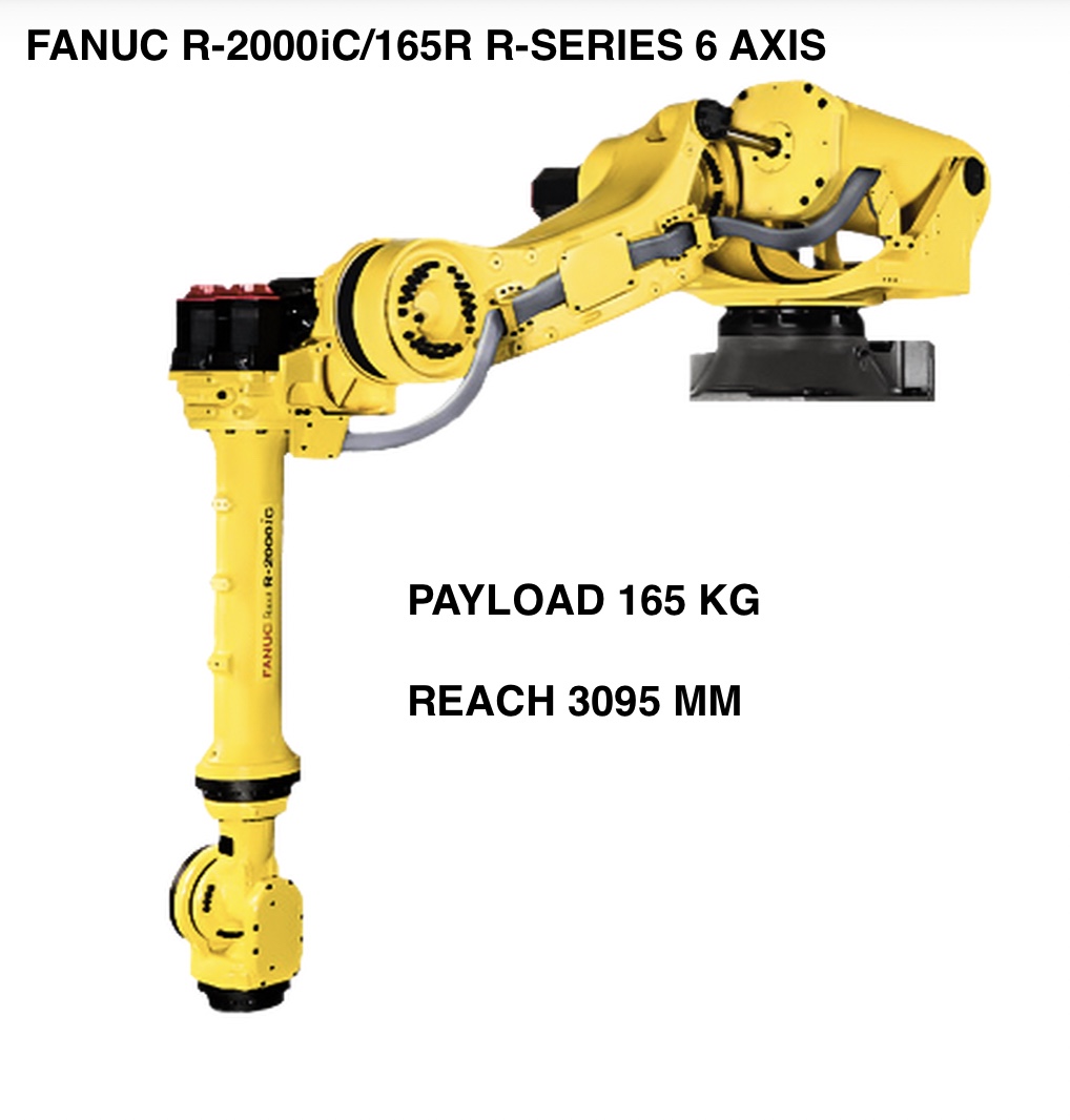 FANUC R-2000iC/165R R-SERIES 6 AXIS ROBOT DATA SHEET