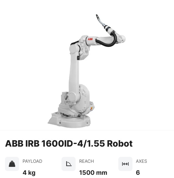 ABB IRB 1600ID 4/1.5 6 AXES ROBOT
