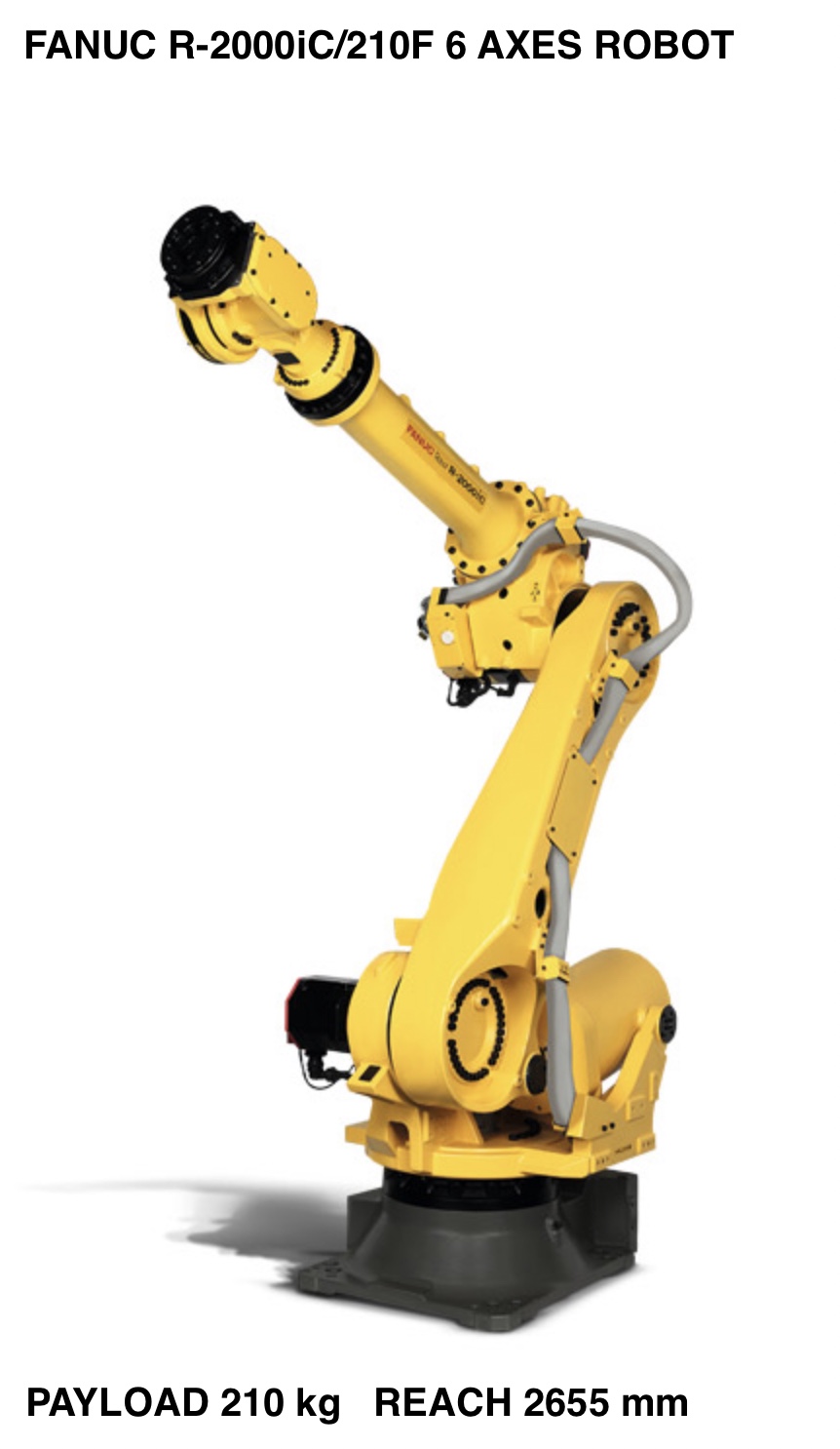 FANUC R-2000iC/210F R-SERIES 6 AXES ROBOT DATA SHEET