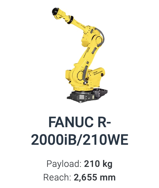 Fanuc R-2000iB/210WE DATA SHEET R-SERIES ROBOT