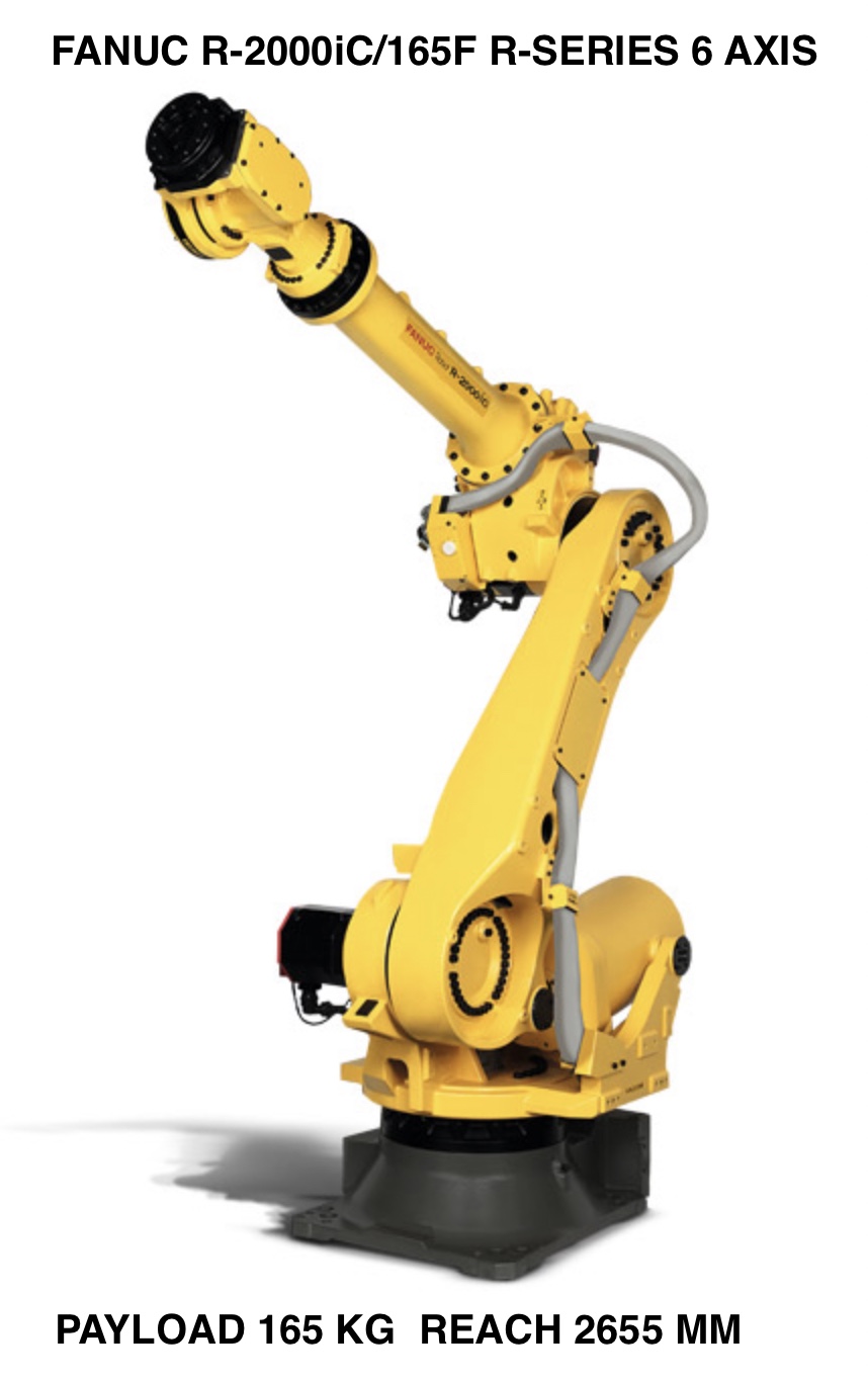 FANUC R-2000iC/165F R-SERIES 6 AXIS ROBOT DATA SHEET