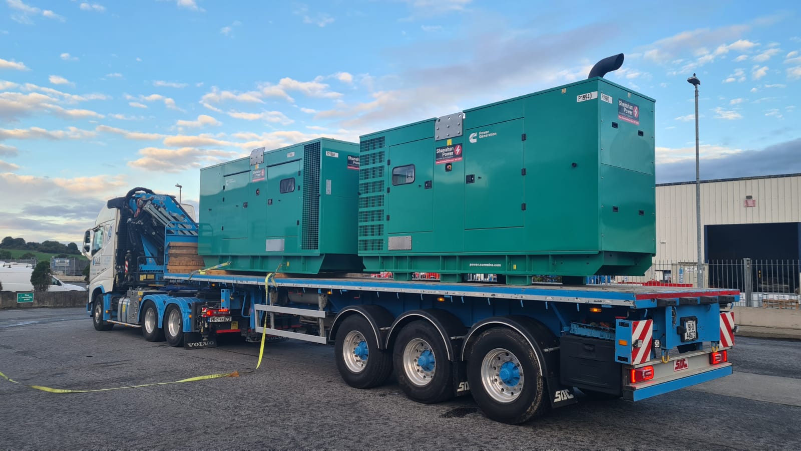 2 Cummins Sets Loaded.... being delivered to site