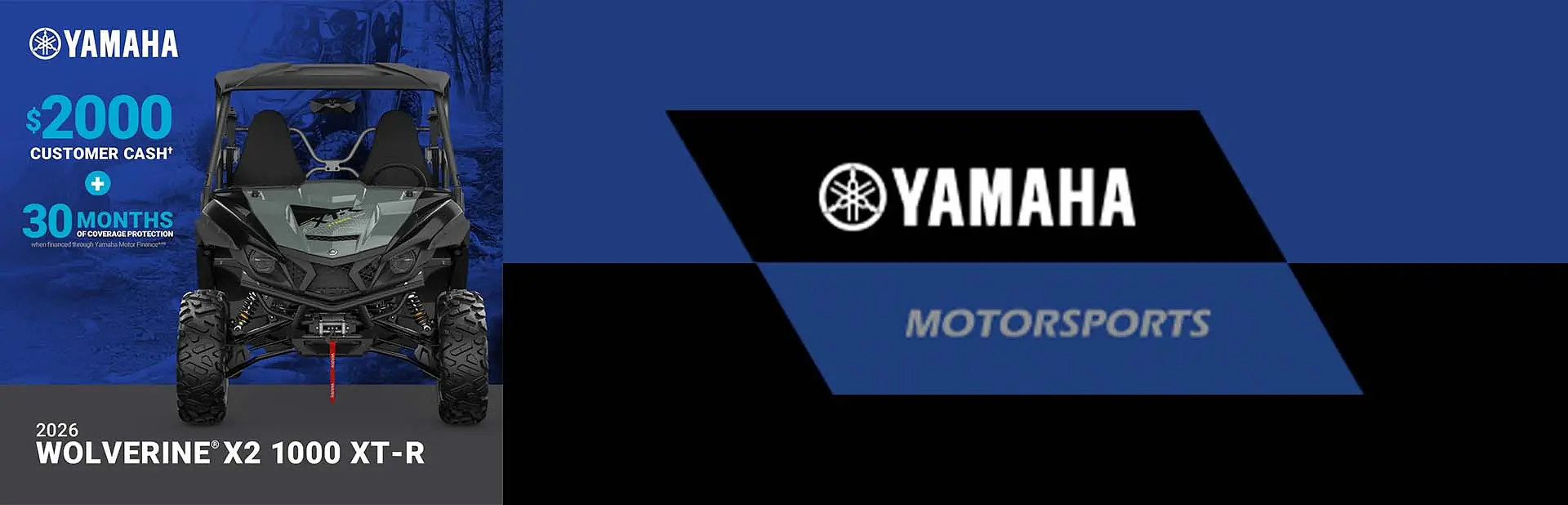Yamaha Wolverine X2 1000 XT-R promotional banner