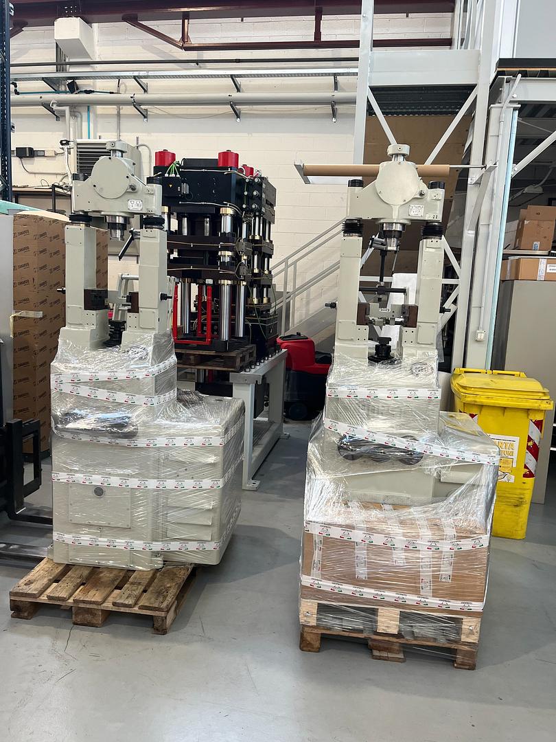Two Completely Mechanical Refurbished Dorst Presses TPA 12/3 Ready for Departure to One of Our Customers in Spain