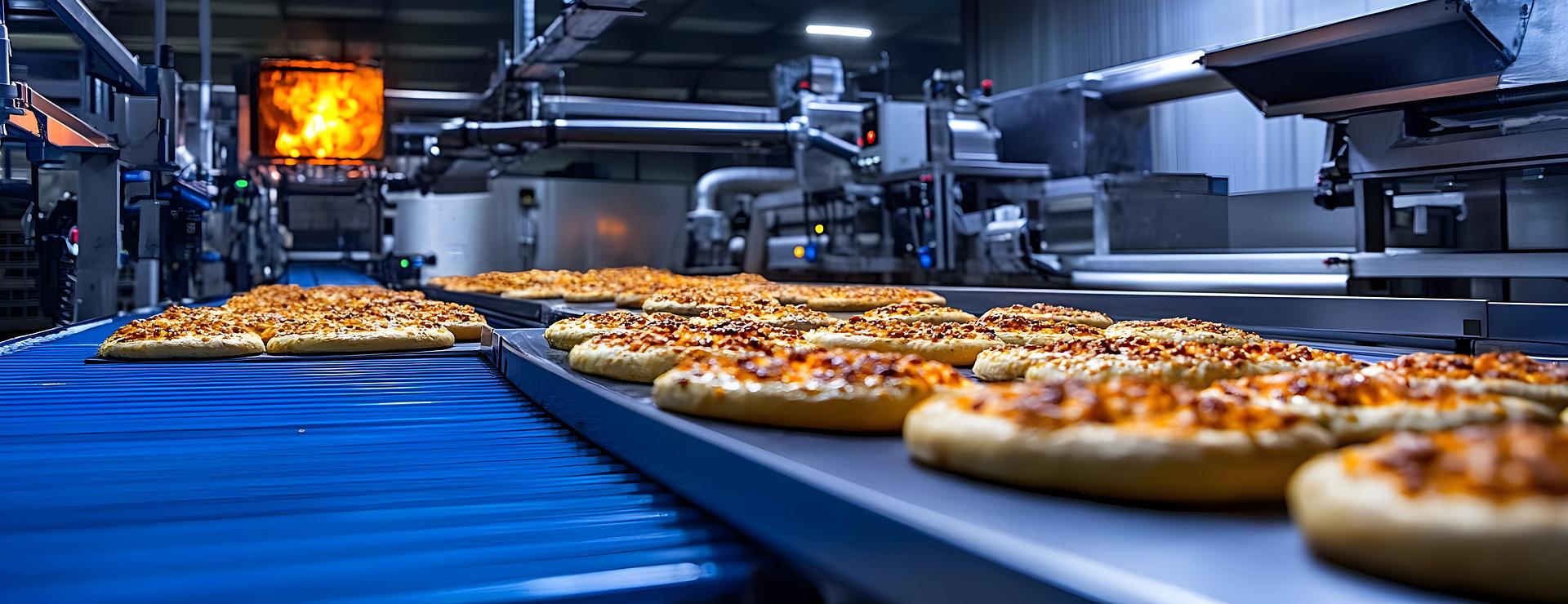 Industrial bakery, pizza, and pastry production lines