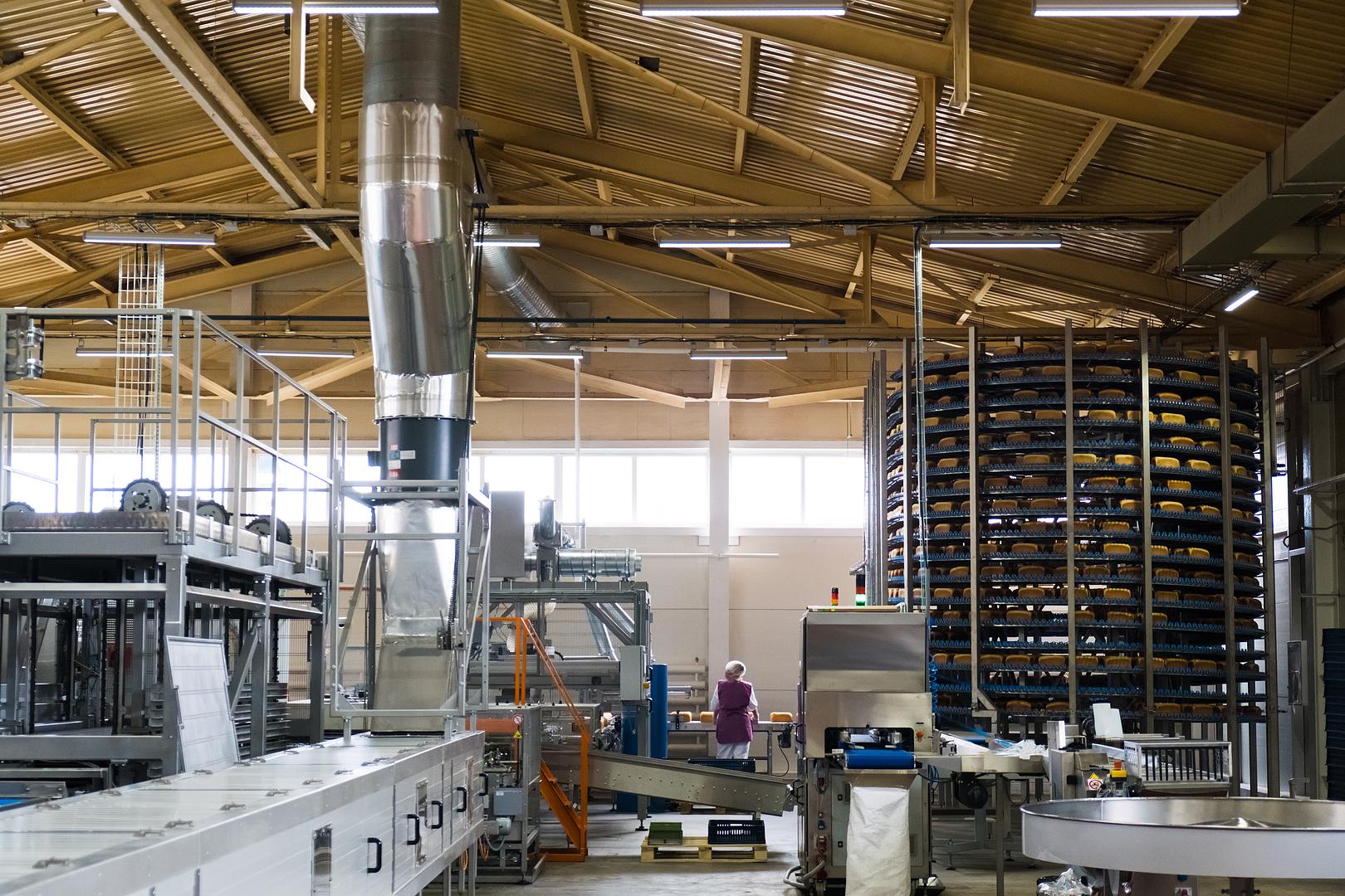 Industrial bakery water management line