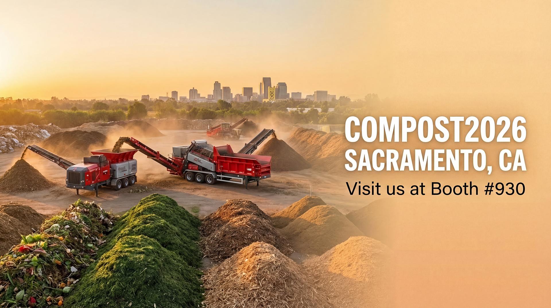 GrinderCrusherScreen Gears Up for COMPOST 2026 in Sacramento