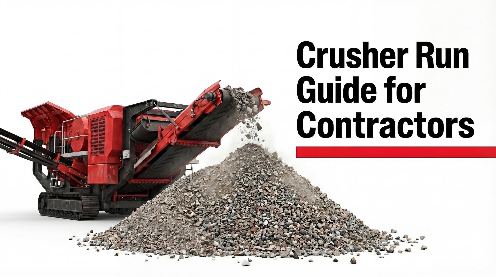 Crusher Run Guide for Contractors: Production, Use, and Base Design